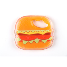 Детские товары сэндвич силиконовый прорезыватель для зубов разноцветный мягкий силиконовый прорезыватель